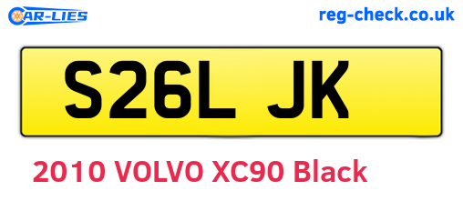 S26LJK are the vehicle registration plates.