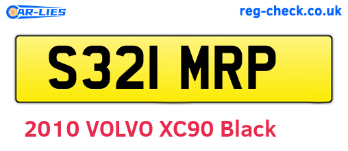S321MRP are the vehicle registration plates.