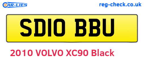 SD10BBU are the vehicle registration plates.