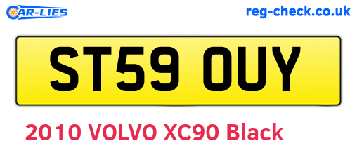 ST59OUY are the vehicle registration plates.