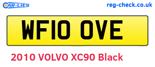 WF10OVE are the vehicle registration plates.
