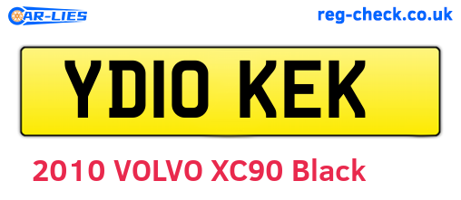 YD10KEK are the vehicle registration plates.