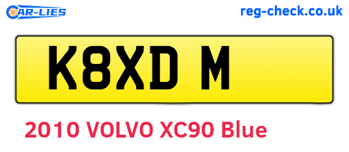 K8XDM are the vehicle registration plates.