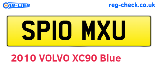 SP10MXU are the vehicle registration plates.