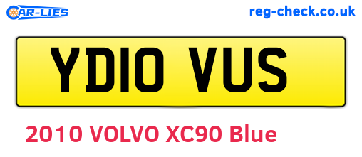 YD10VUS are the vehicle registration plates.