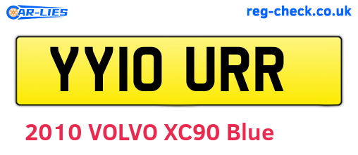 YY10URR are the vehicle registration plates.