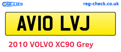 AV10LVJ are the vehicle registration plates.