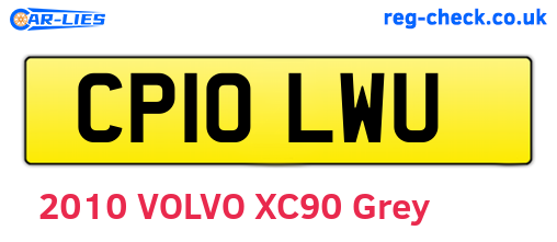 CP10LWU are the vehicle registration plates.