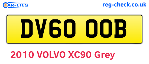 DV60OOB are the vehicle registration plates.