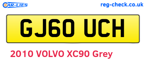GJ60UCH are the vehicle registration plates.