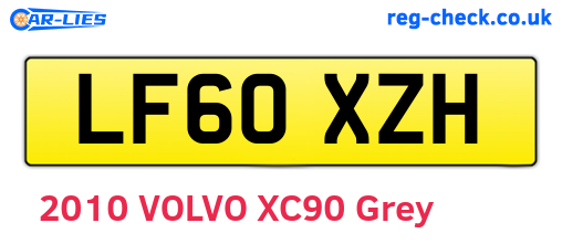 LF60XZH are the vehicle registration plates.