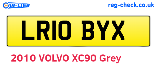 LR10BYX are the vehicle registration plates.