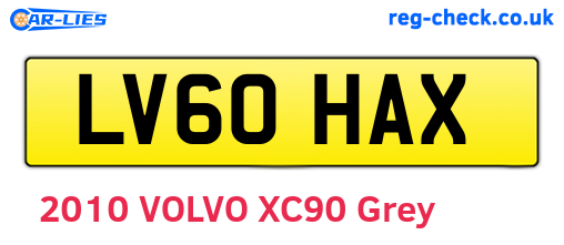 LV60HAX are the vehicle registration plates.