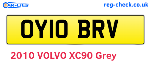 OY10BRV are the vehicle registration plates.
