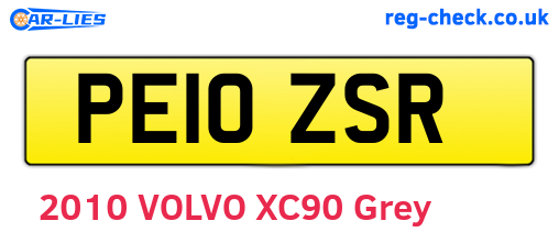 PE10ZSR are the vehicle registration plates.