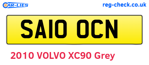 SA10OCN are the vehicle registration plates.