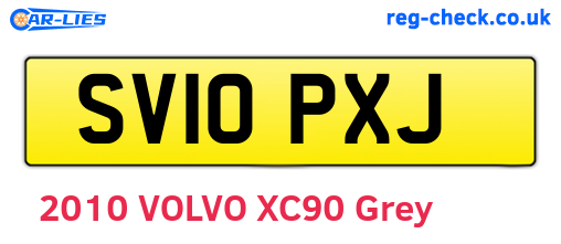 SV10PXJ are the vehicle registration plates.