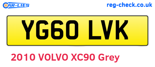 YG60LVK are the vehicle registration plates.
