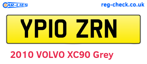 YP10ZRN are the vehicle registration plates.