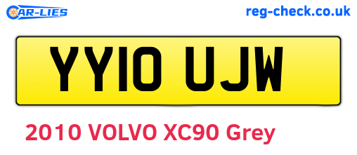 YY10UJW are the vehicle registration plates.