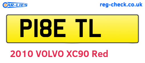 P18ETL are the vehicle registration plates.