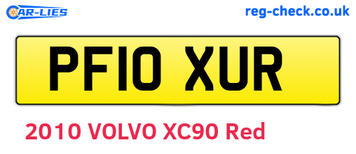 PF10XUR are the vehicle registration plates.