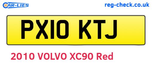 PX10KTJ are the vehicle registration plates.