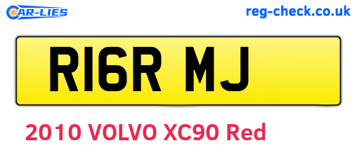R16RMJ are the vehicle registration plates.