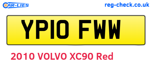 YP10FWW are the vehicle registration plates.
