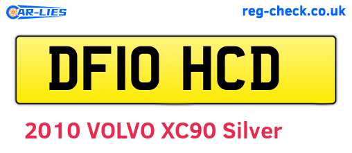 DF10HCD are the vehicle registration plates.