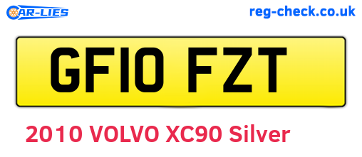 GF10FZT are the vehicle registration plates.