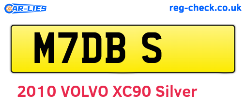 M7DBS are the vehicle registration plates.