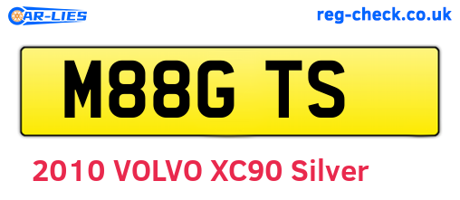M88GTS are the vehicle registration plates.