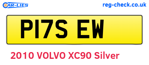 P17SEW are the vehicle registration plates.