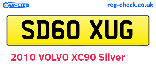 SD60XUG are the vehicle registration plates.