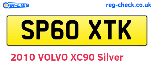 SP60XTK are the vehicle registration plates.