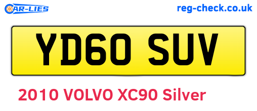 YD60SUV are the vehicle registration plates.