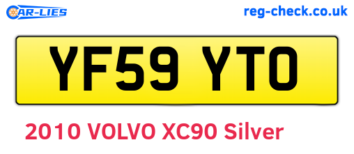 YF59YTO are the vehicle registration plates.