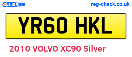 YR60HKL are the vehicle registration plates.