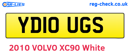 YD10UGS are the vehicle registration plates.