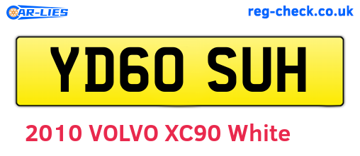 YD60SUH are the vehicle registration plates.