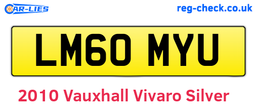 Silver 2010 Vauxhall Vivaro (LM60MYU)