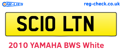 SC10LTN are the vehicle registration plates.
