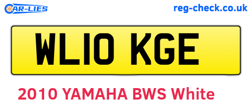 WL10KGE are the vehicle registration plates.