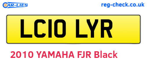 LC10LYR are the vehicle registration plates.