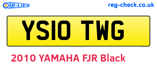 YS10TWG are the vehicle registration plates.