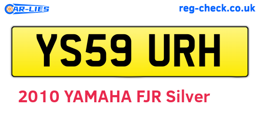 YS59URH are the vehicle registration plates.