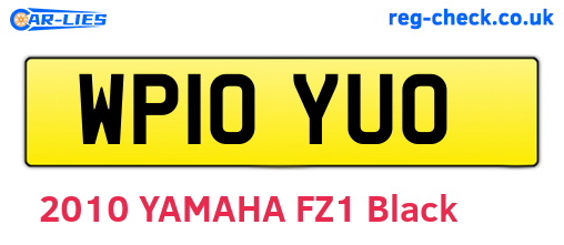 WP10YUO are the vehicle registration plates.