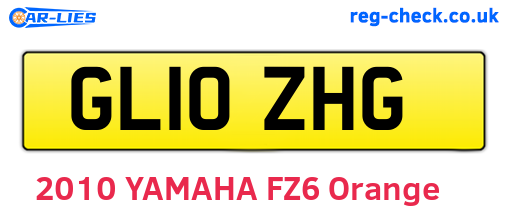 GL10ZHG are the vehicle registration plates.