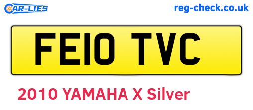 FE10TVC are the vehicle registration plates.